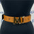MCM Claus Cognac Leather Reversible Belt | Positivo Clothing
