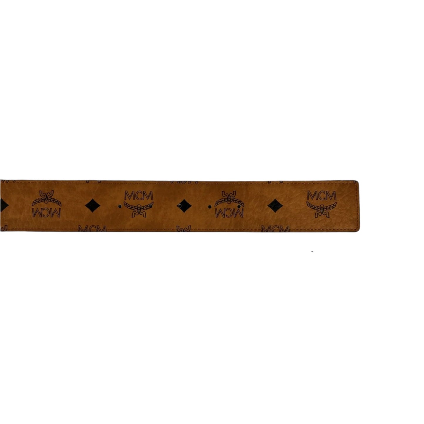 MCM Claus Cognac Leather Reversible Belt | Positivo Clothing