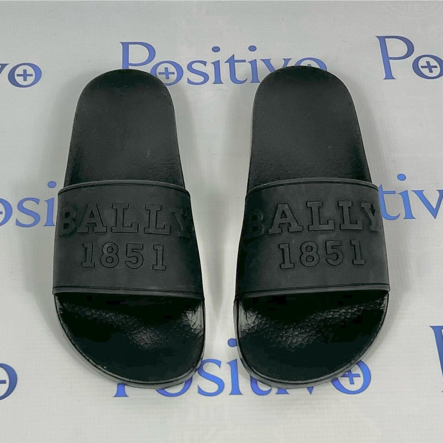 Bally Slaim Black Rubber Sandals