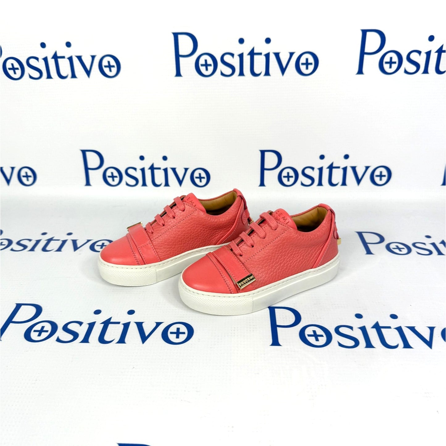 Buscemi 50MM Kid Parma Leather Sneakers | Positivo Clothing