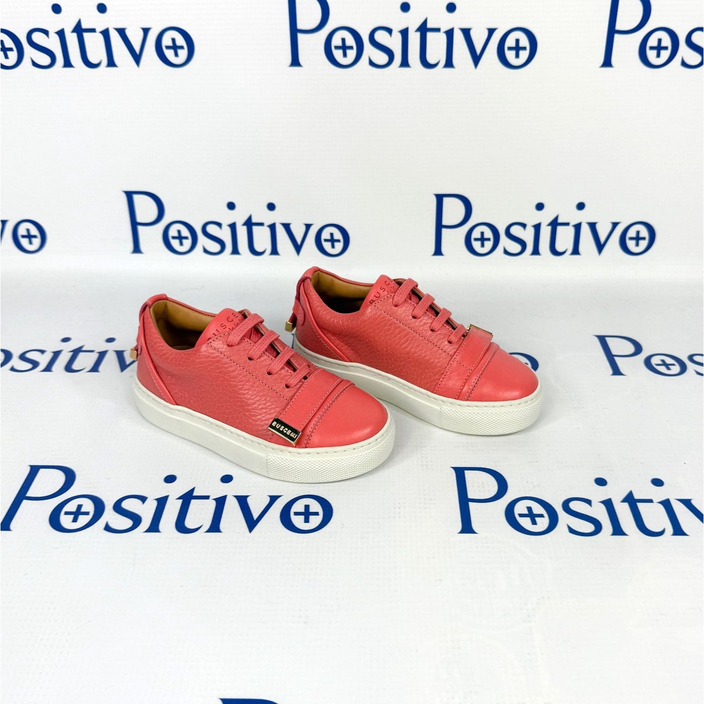 Buscemi 50MM Kid Parma Leather Sneakers | Positivo Clothing