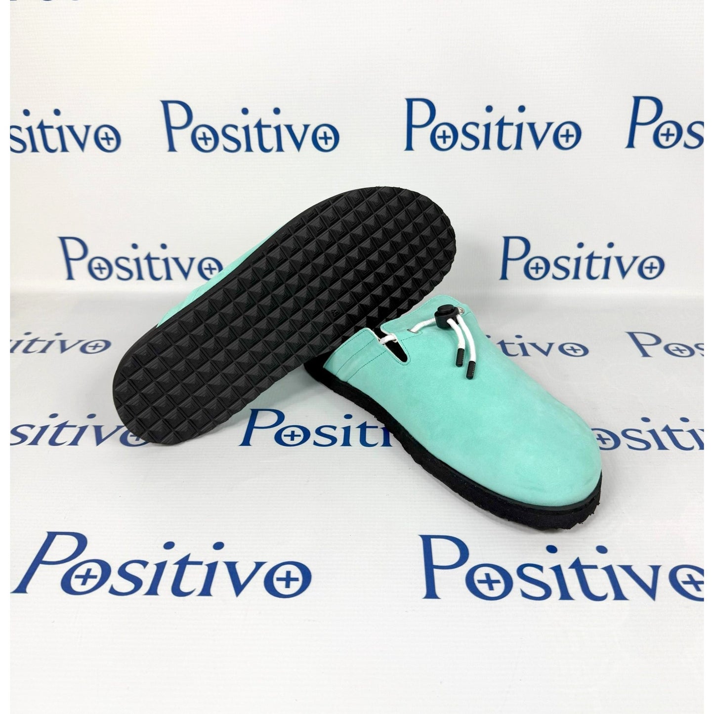 Buscemi Pietro New Camoscio Turquoise Leather Slippers | Positivo Clothing