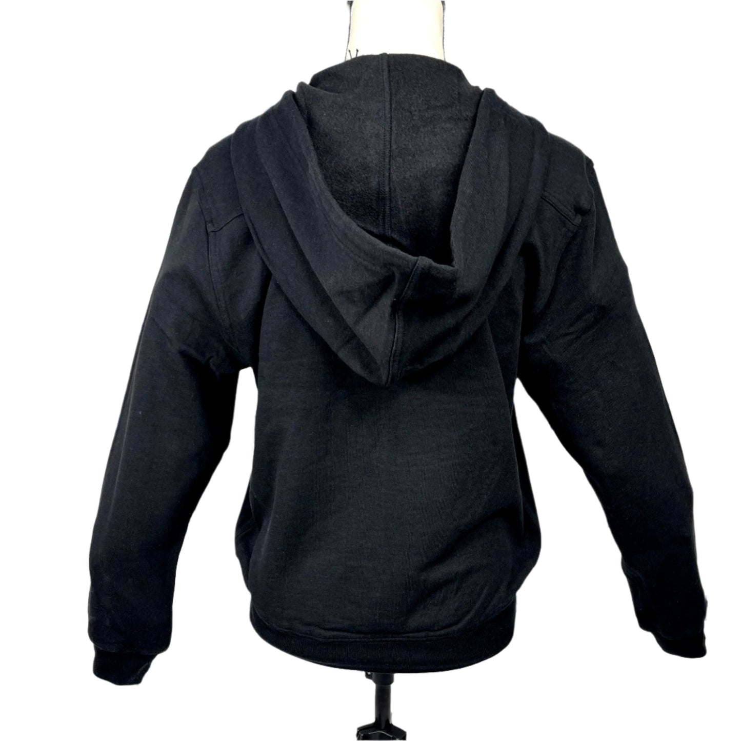 BLK DNM Women's Black Zip-Up Pocket Hoodie/Sweatshirt | Positivo Clothing