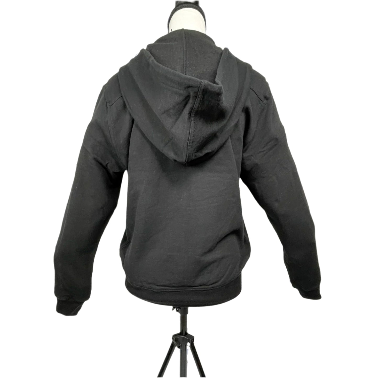 BLK DNM Women's Black Zip-Up Pocket Hoodie/Sweatshirt | Positivo Clothing