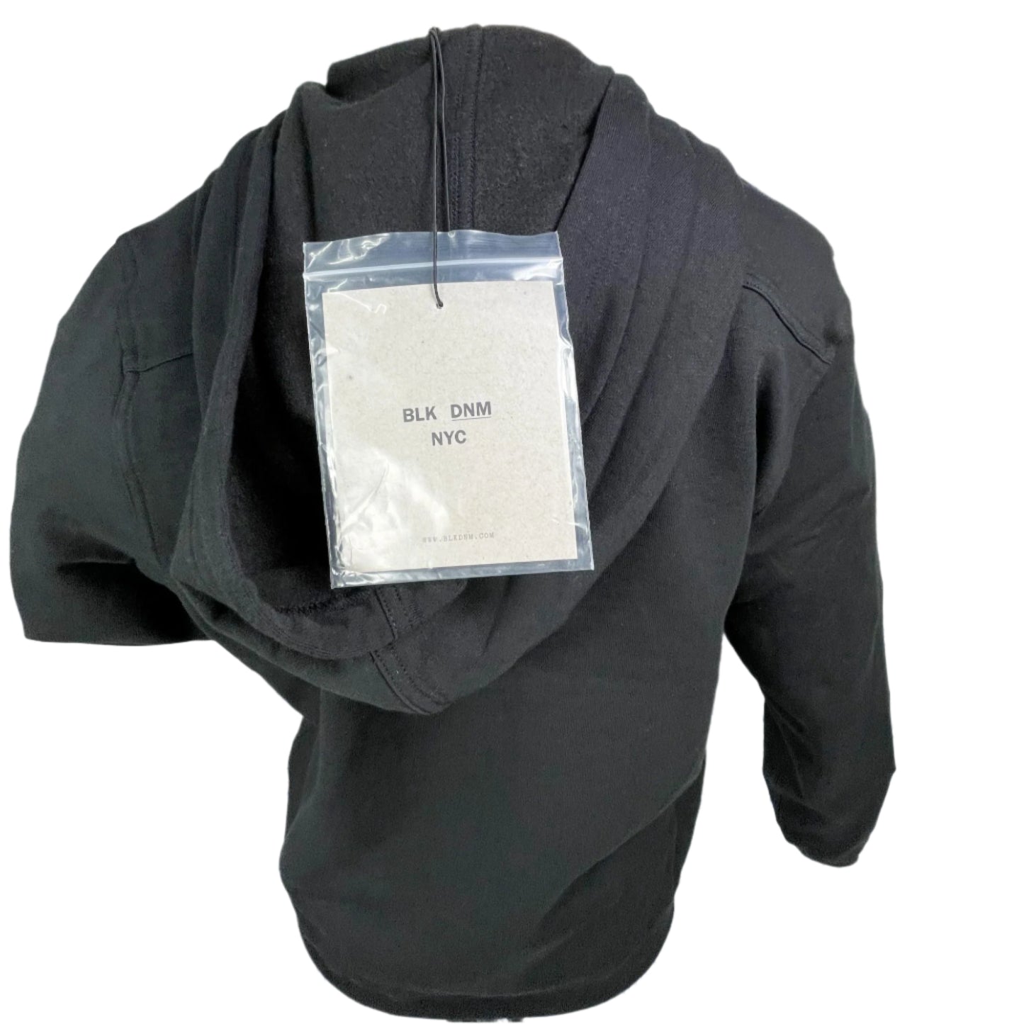 BLK DNM Women's Black Zip-Up Pocket Hoodie/Sweatshirt | Positivo Clothing