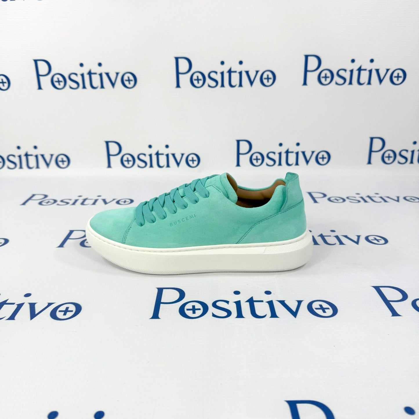 Buscemi Uno Camoscio Turquiose Leather Sneakers | Positivo Clothing