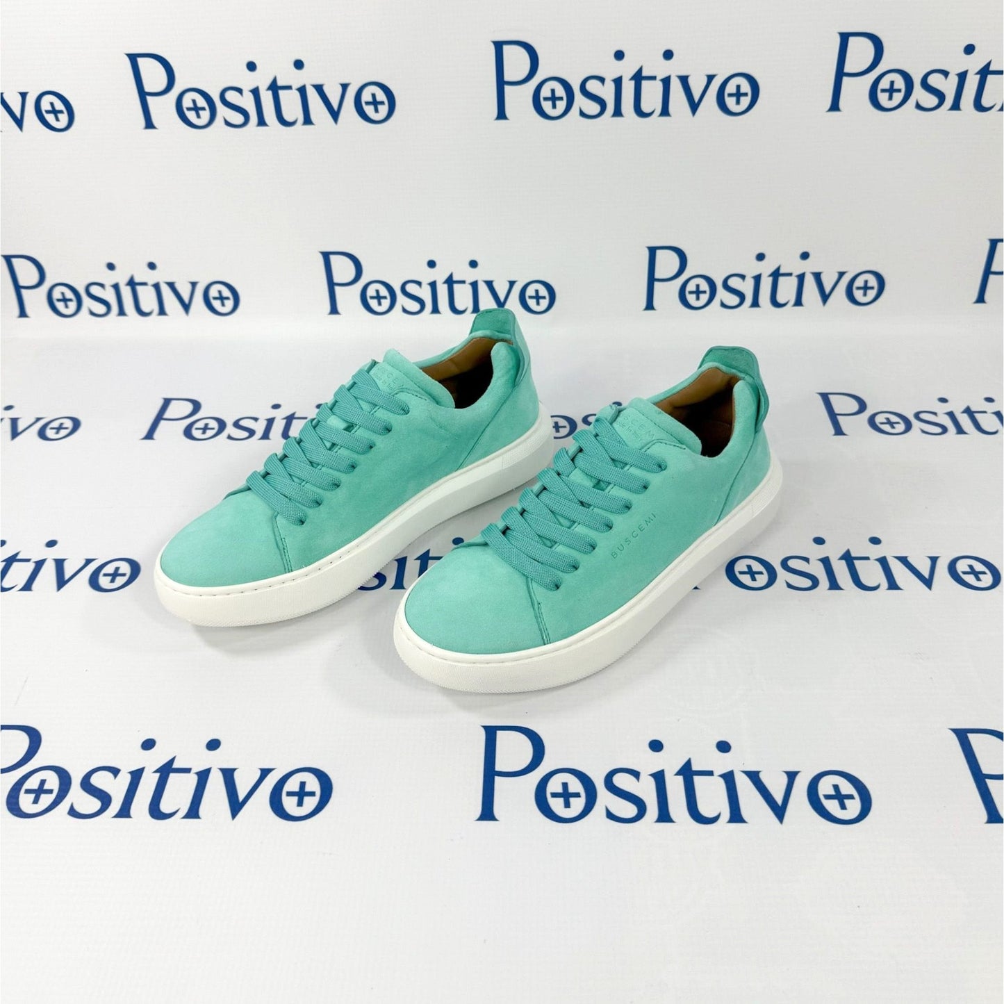Buscemi Uno Camoscio Turquiose Leather Sneakers | Positivo Clothing