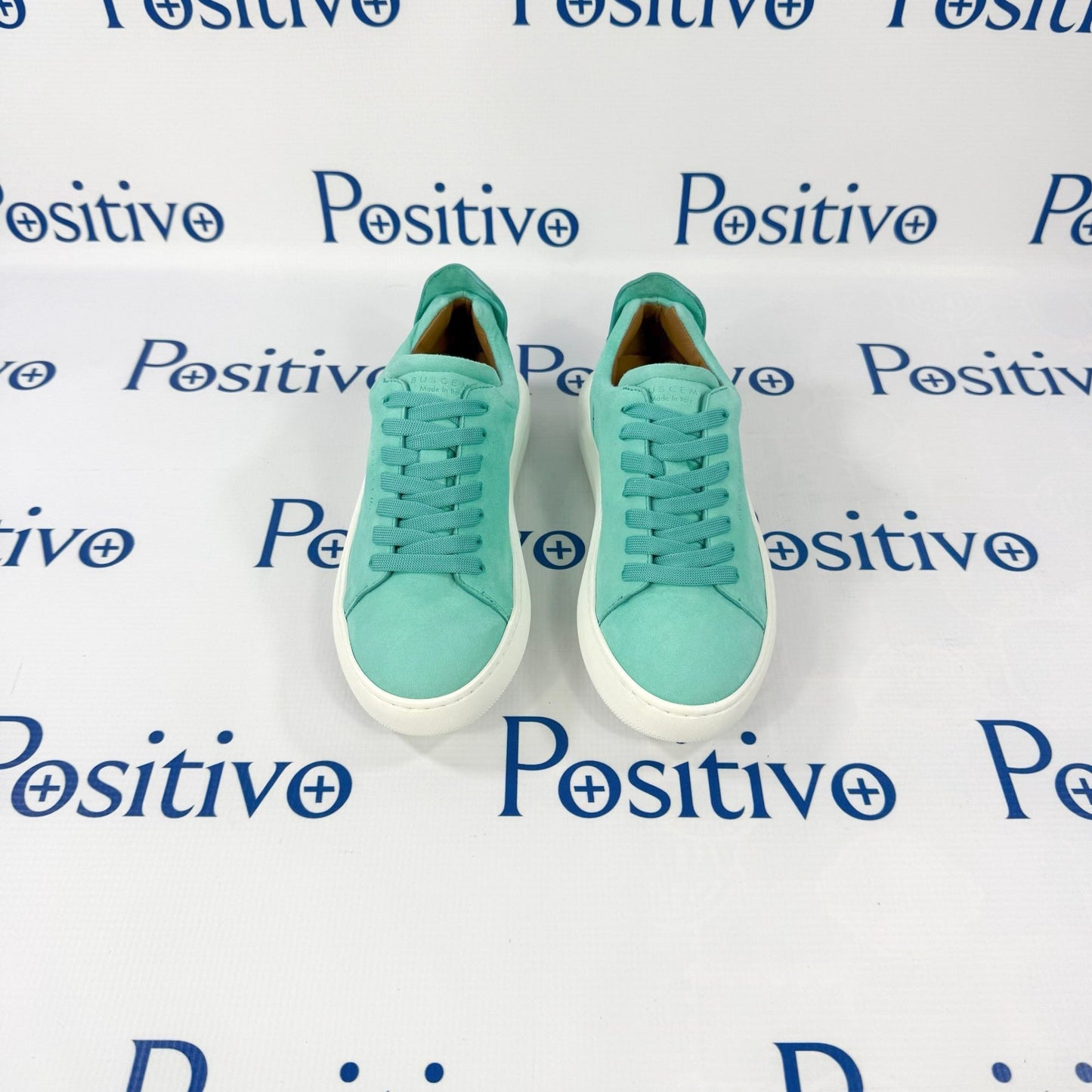 Buscemi Uno Camoscio Turquiose Leather Sneakers | Positivo Clothing