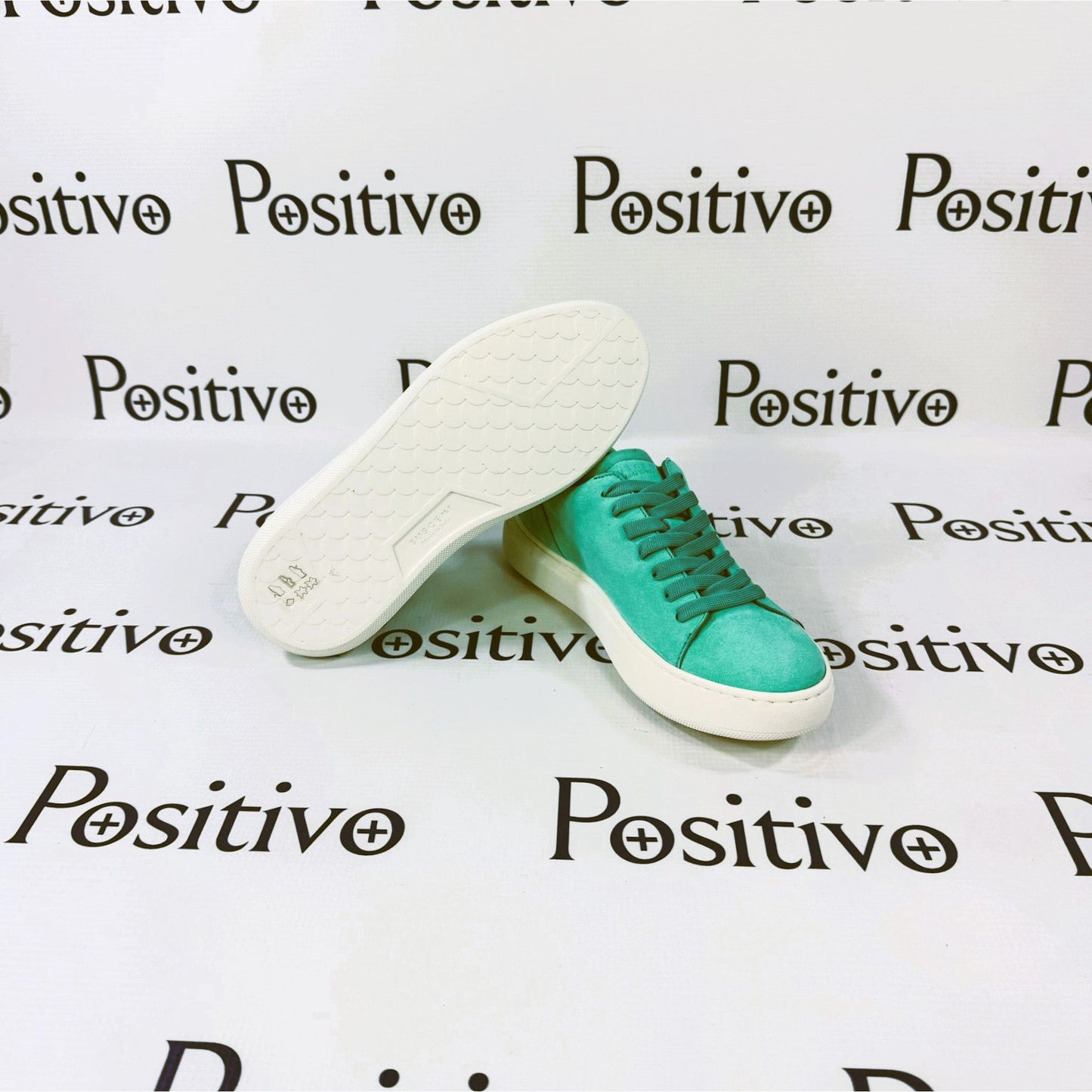 Buscemi Uno Camoscio Turquiose Leather Sneakers | Positivo Clothing