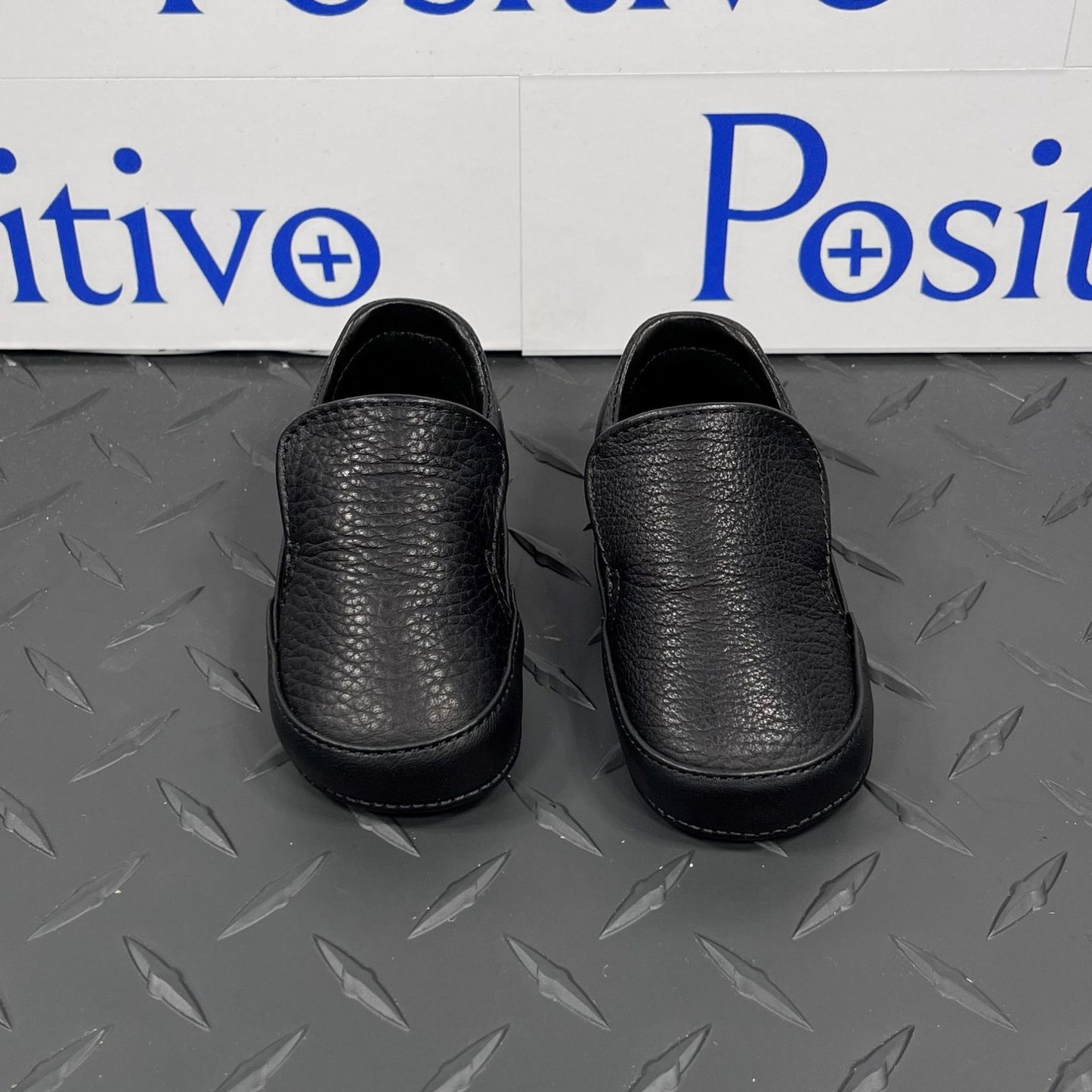 Buscemi 40MM Baby Alce/Flat Black Leather Sneakers | Positivo Clothing