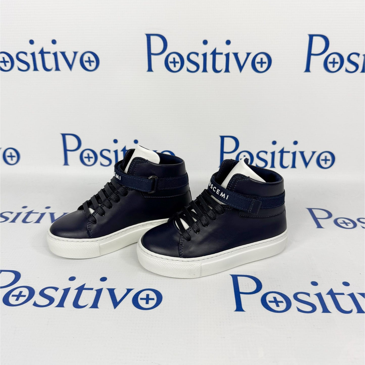 Buscemi 100MM Kid Sport Oceano Leather Sneakers | Positivo Clothing