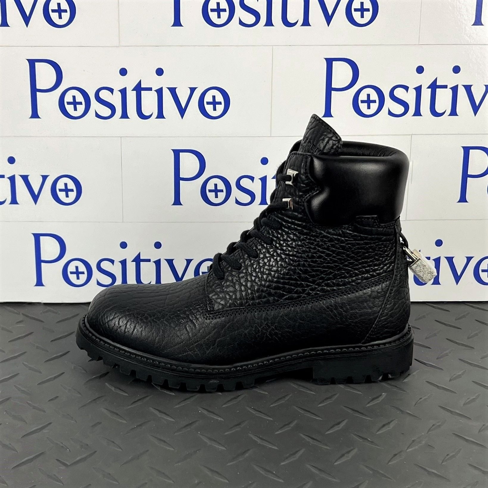 Buscemi Womens Site Boot Black Leather Boots SAMPLE | Positivo Clothing