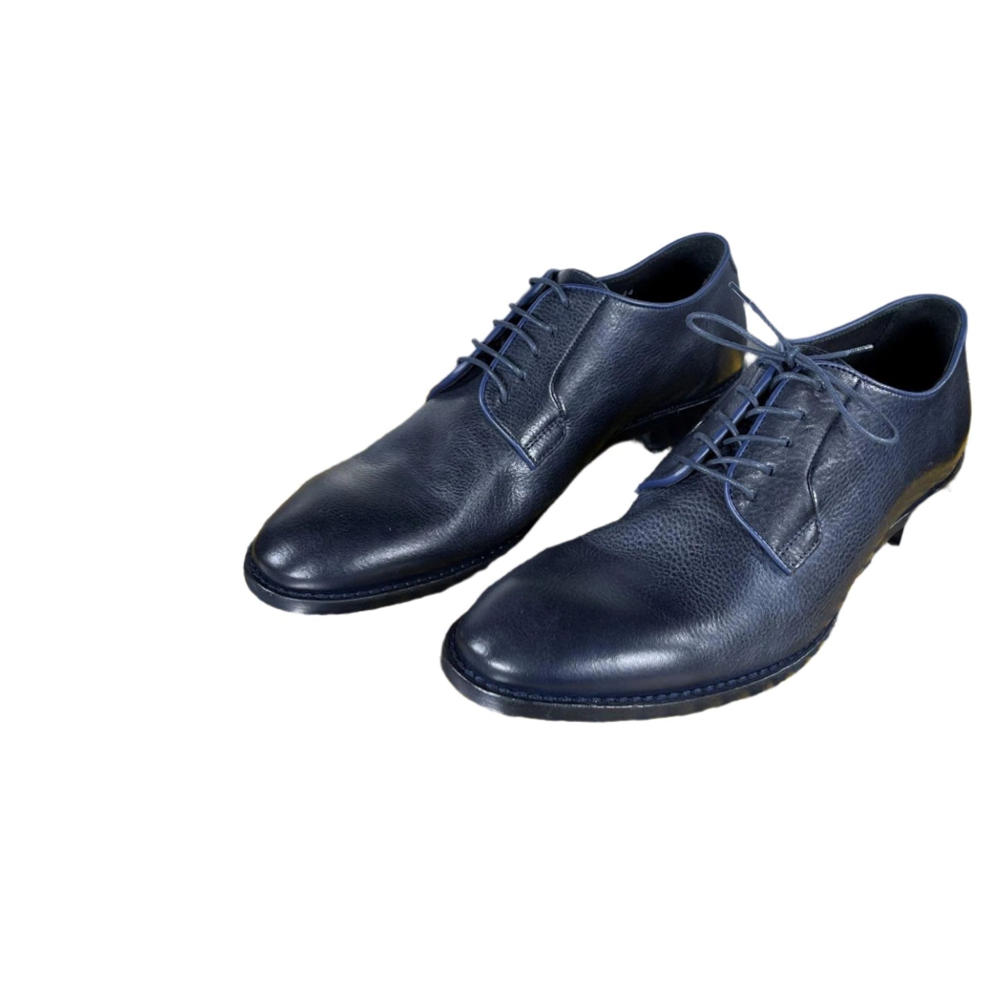 Paul Smith Chester Dark Navy Leather Derby Shoes CHE03 49