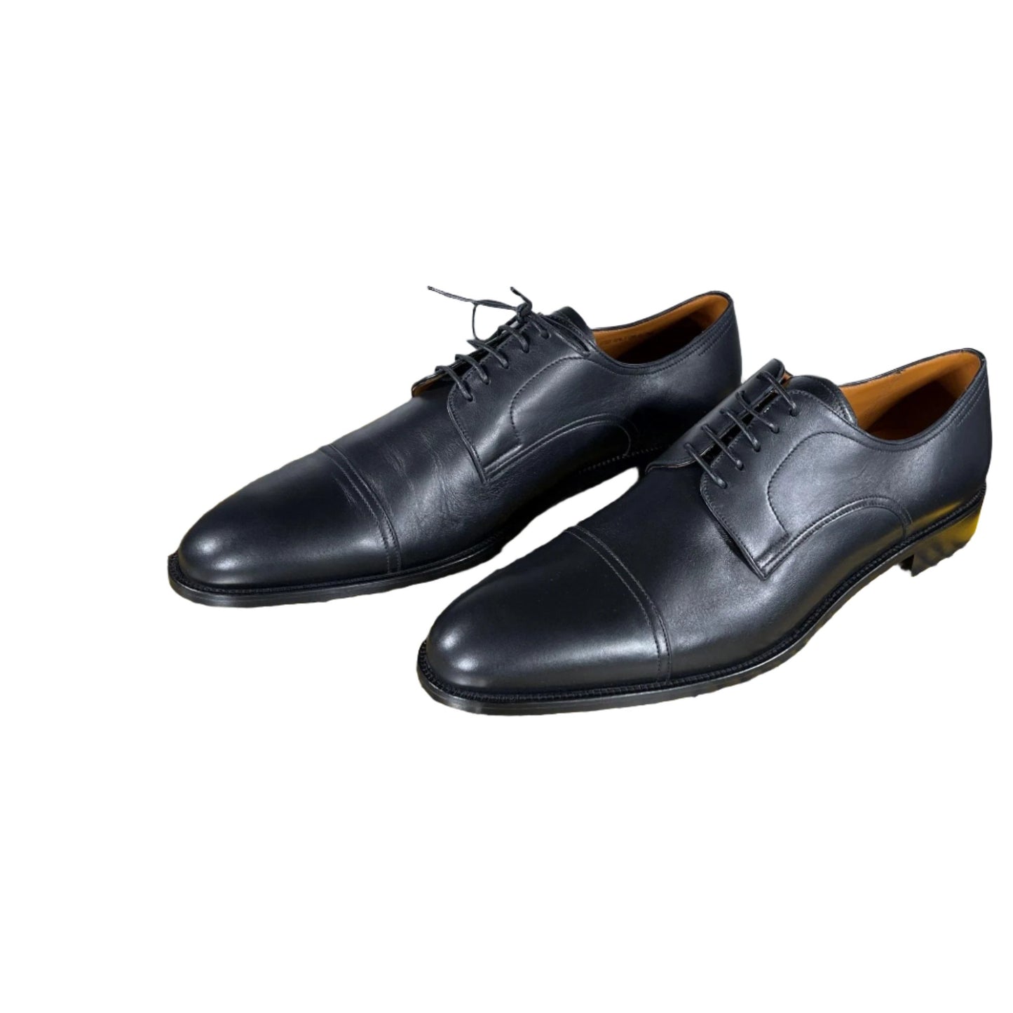 Bally Salfor Black Leather Derby Shoes - Positivo Clothing