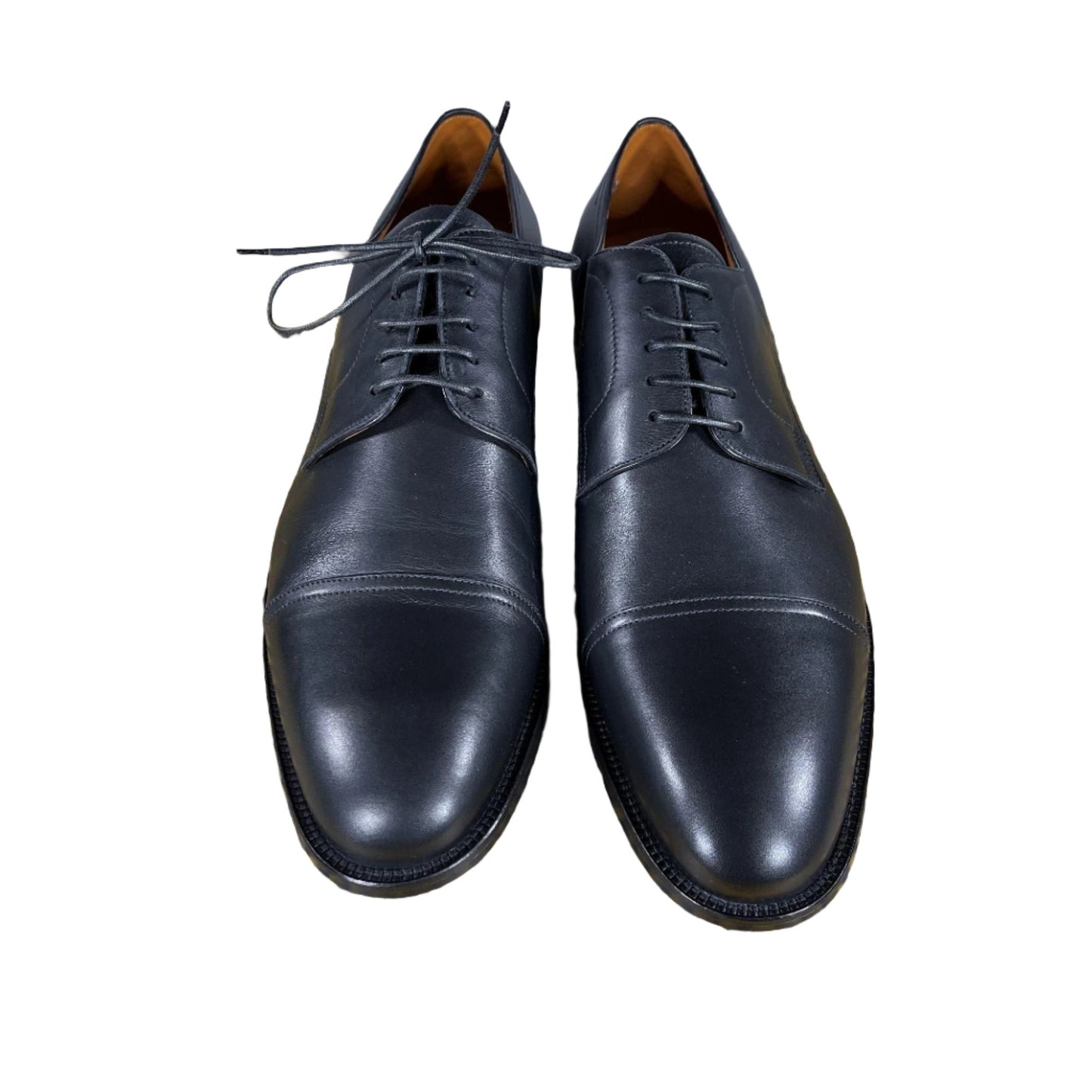 Bally Salfor Black Leather Derby Shoes - Positivo Clothing