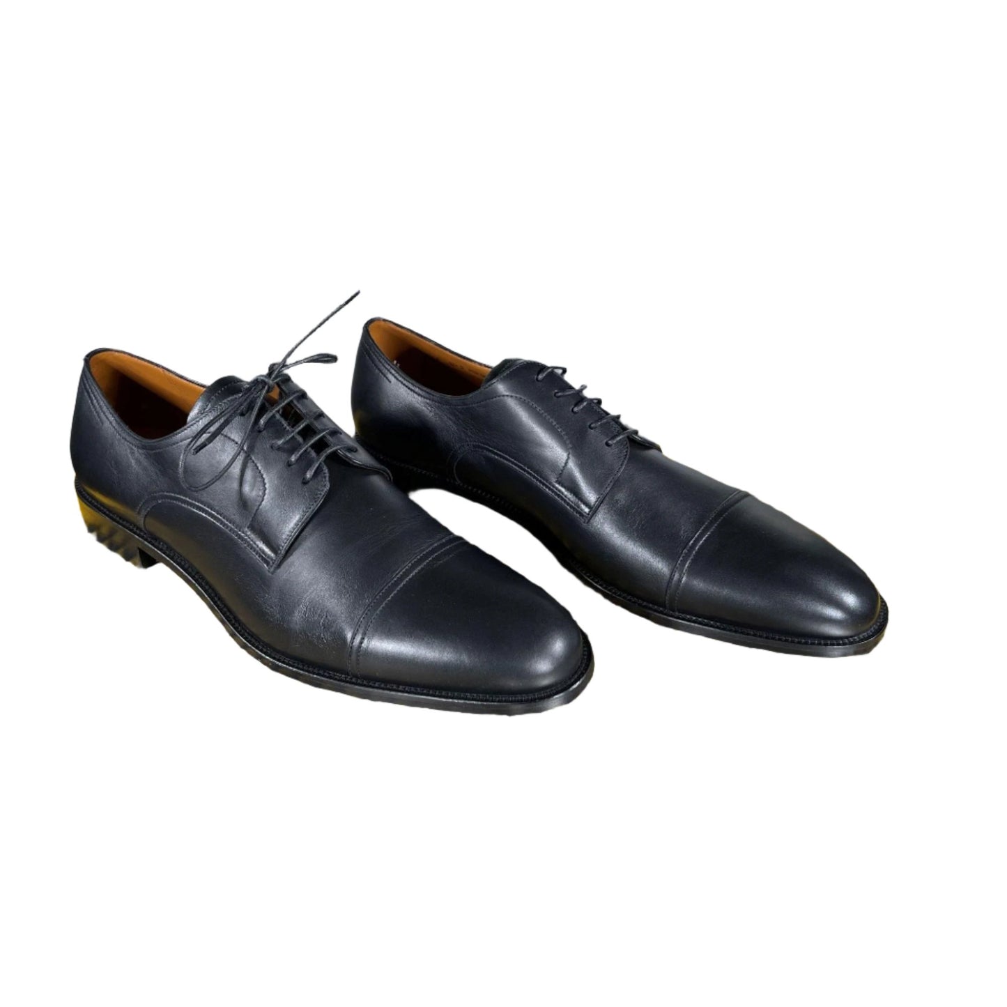 Bally Salfor Black Leather Derby Shoes - Positivo Clothing