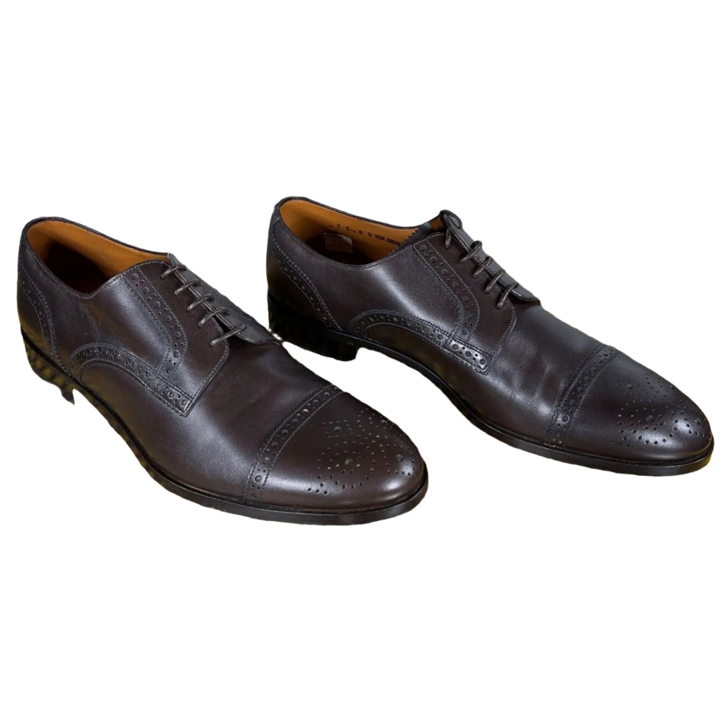 Bally Brooking Coffee Leather Derby Shoes | Positivo Clothing
