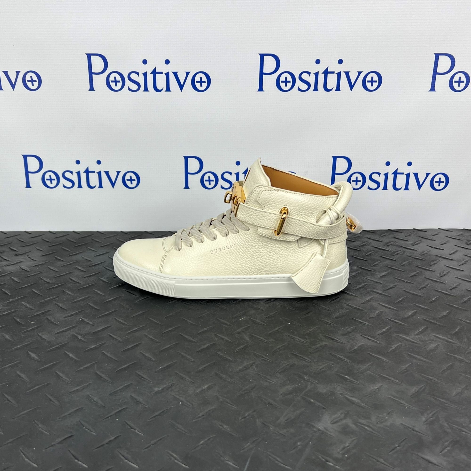 Buscemi 100MM Alce Off White Leather Sneakers