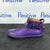 Buscemi Womens 100MM Flat Violet Leather Sneakers | Positivo Clothing
