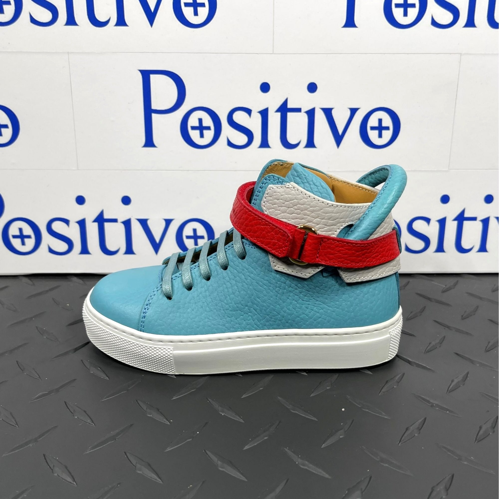 Buscemi 100MM Kid Oxygen Tricolor Leather Sneakers