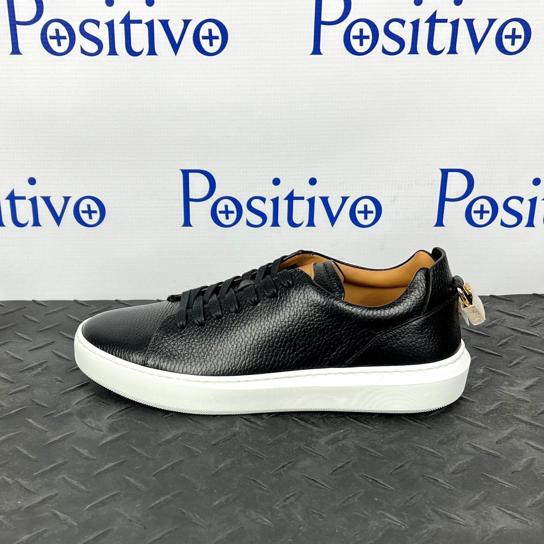 Buscemi Uno Alce Black Leather Sneakers | Positivo Clothing