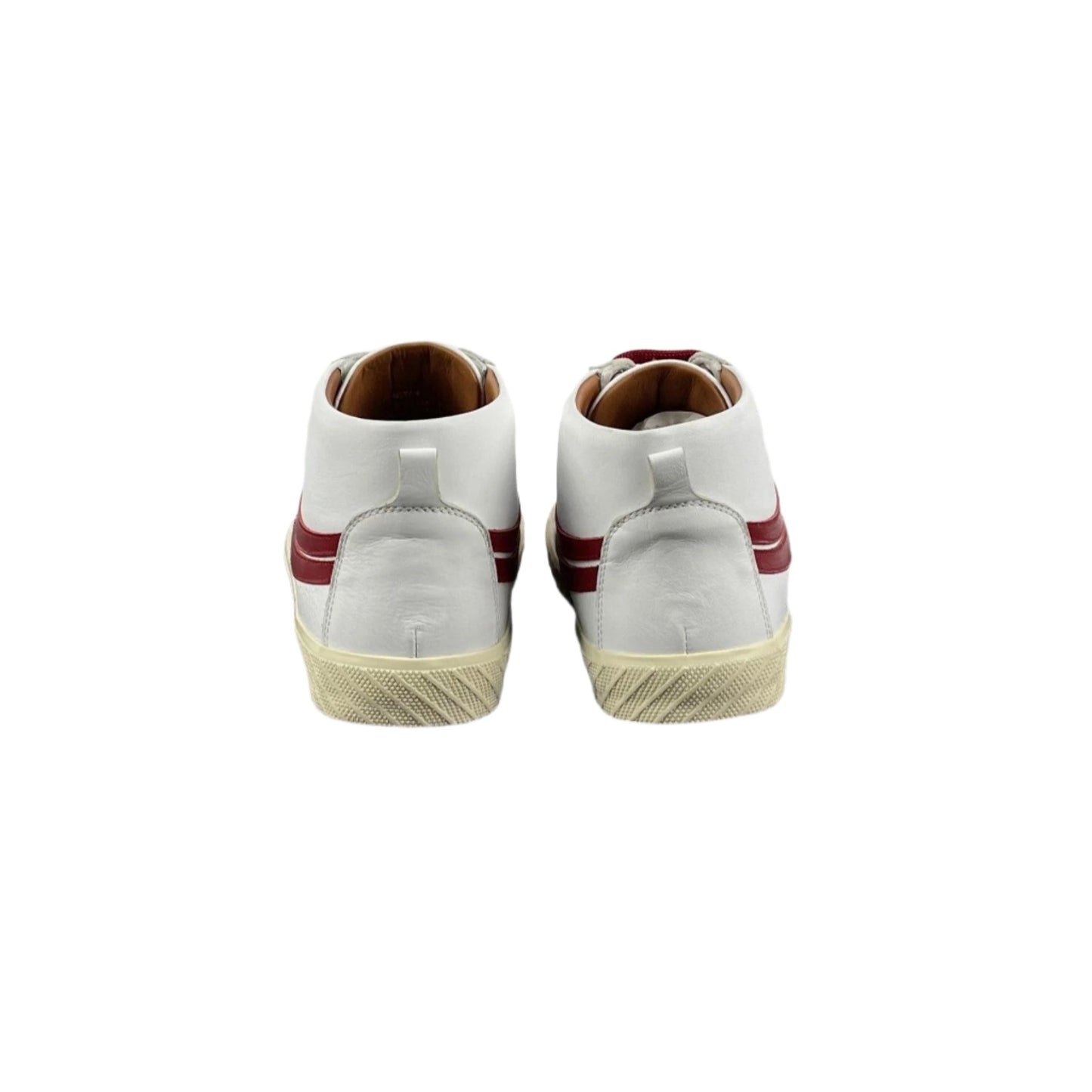 Bally Shetan White/Red Leather Sneakers | Positivo Clothing