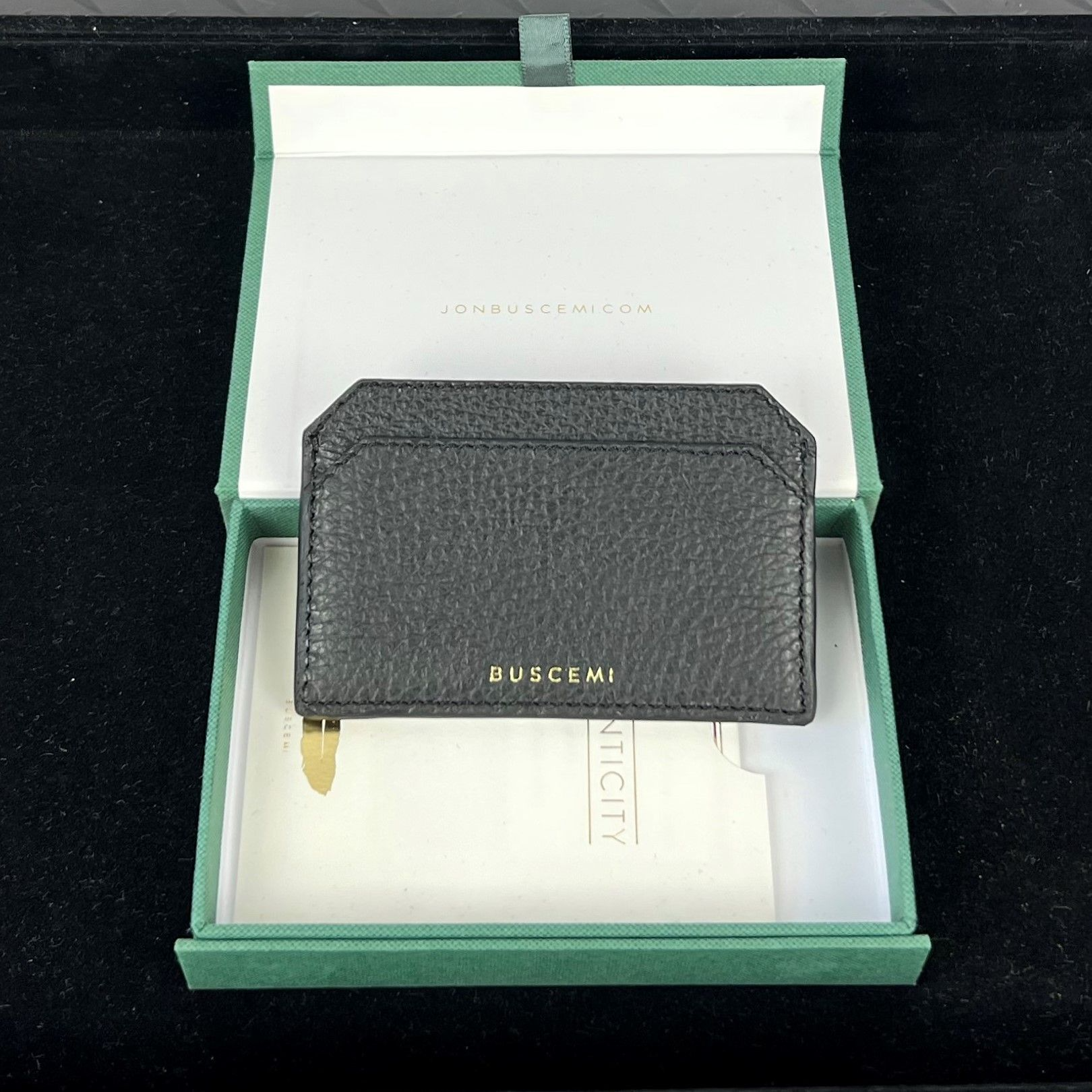 Buscemi Accessories Black Leather Front Pocket Wallet | Positivo Clothing