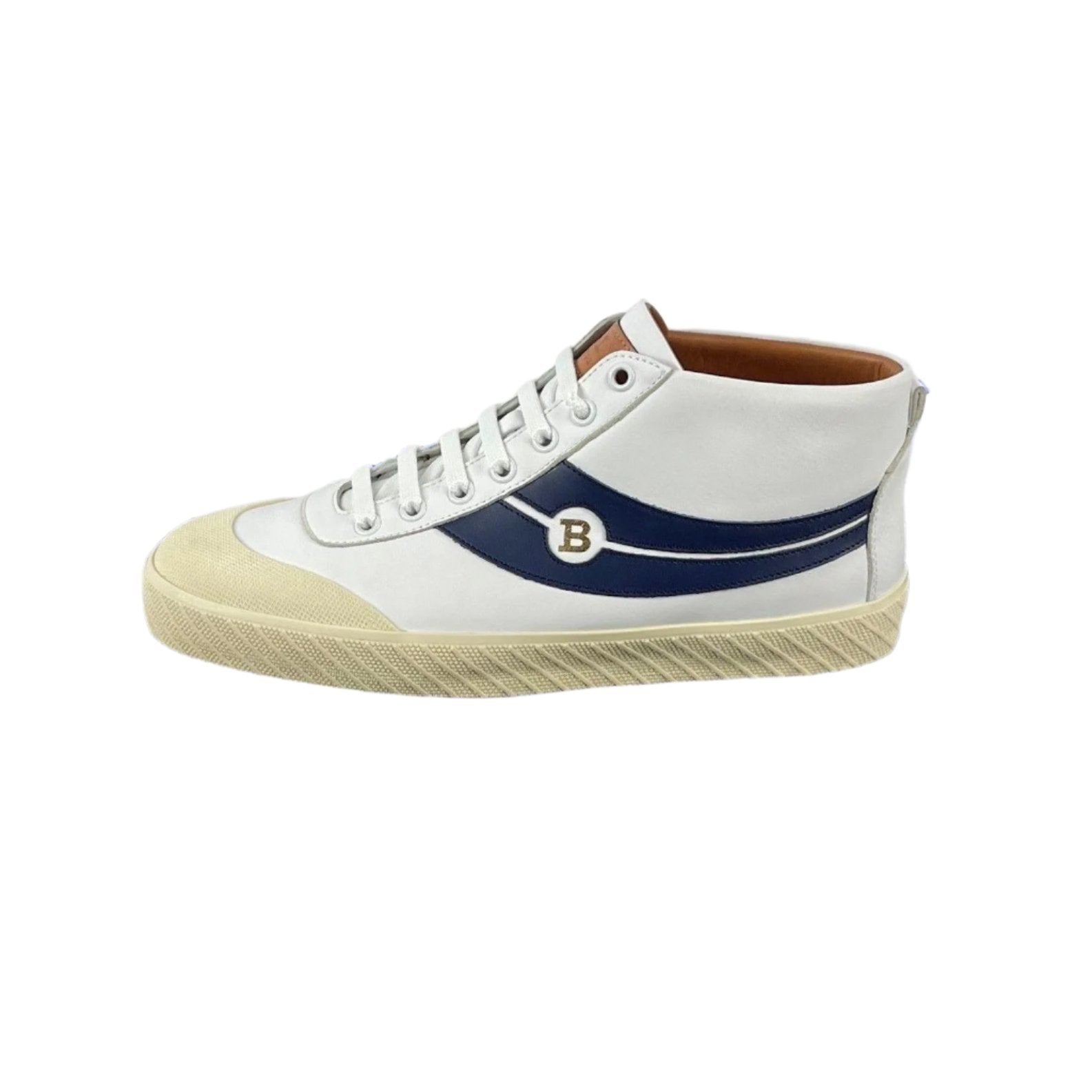 Bally Shetan White Leather Sneakers | Positivo Clothing