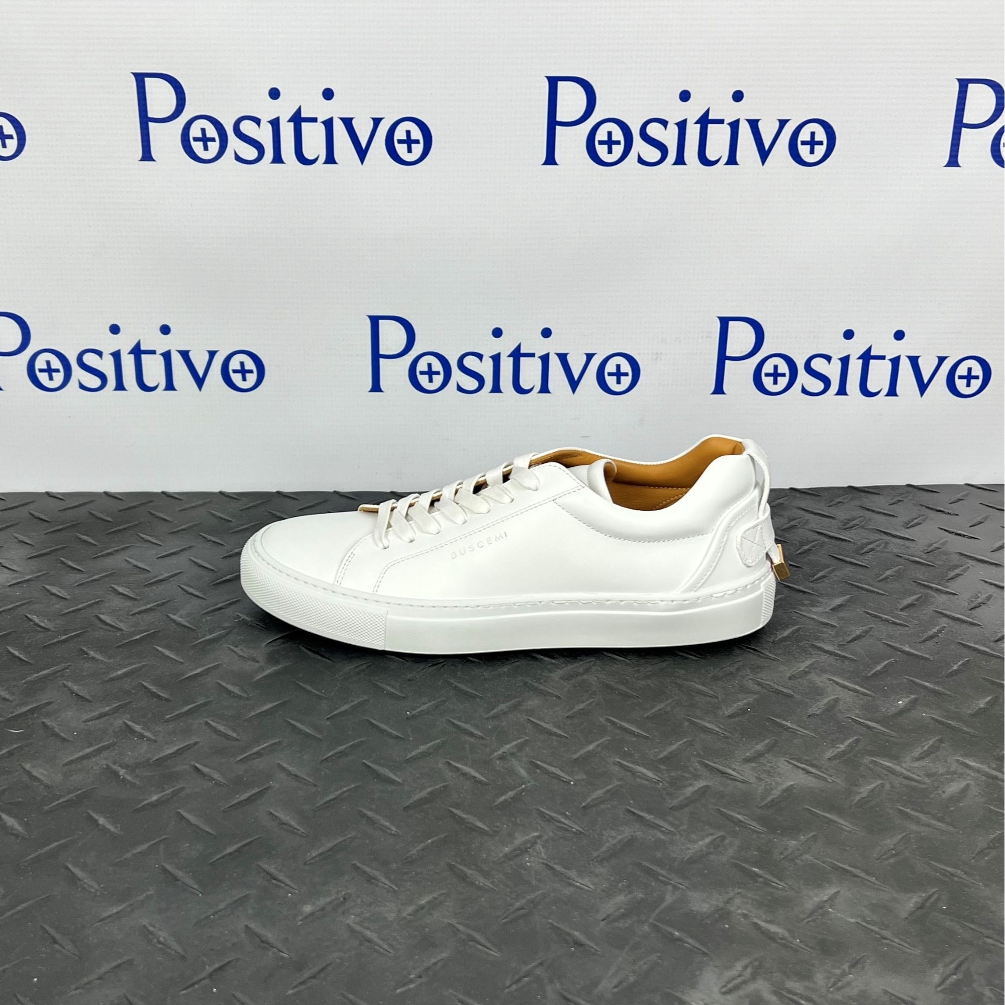 Buscemi Lyndon White Leather Sneakers | Positivo Clothing