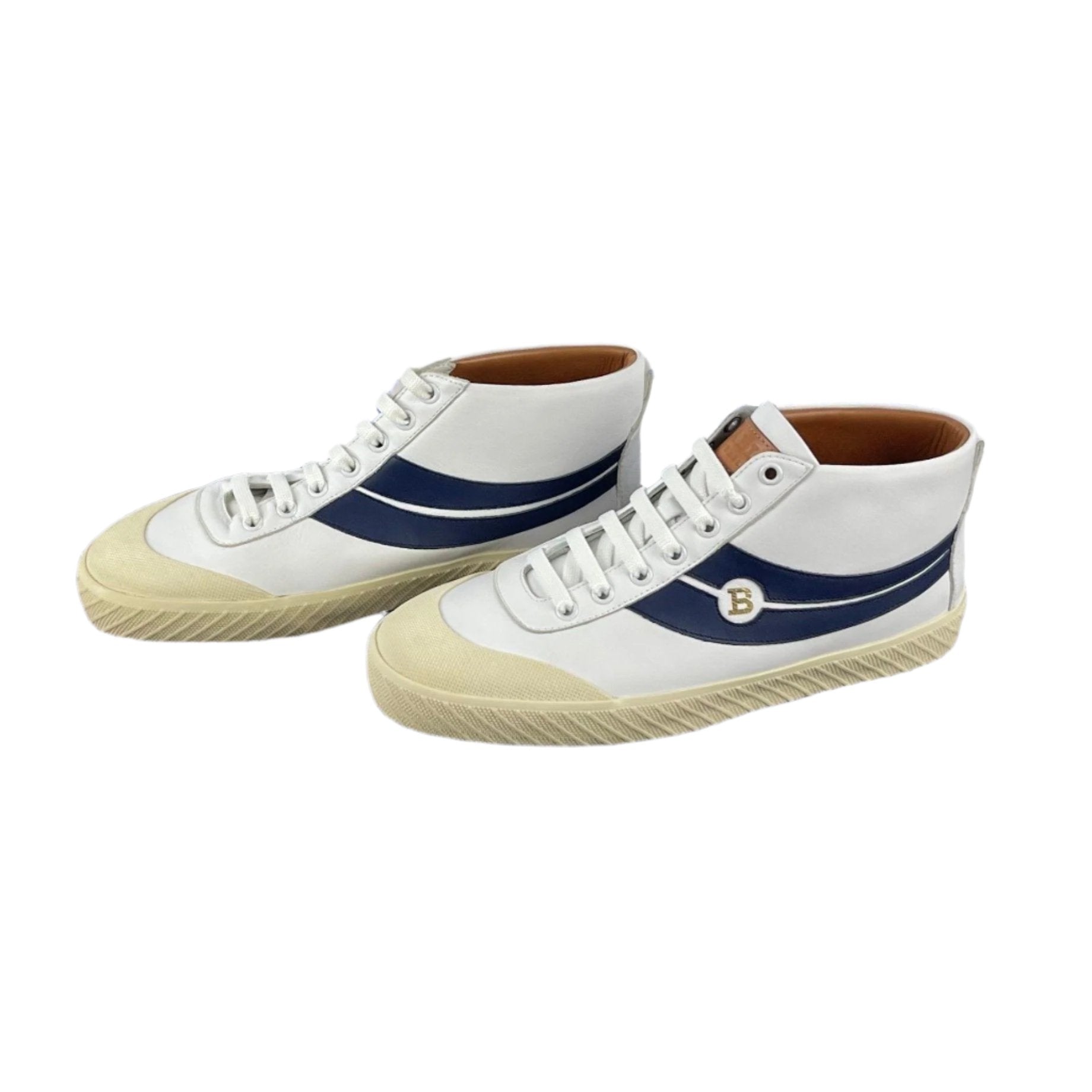 Bally Shetan White Leather Sneakers | Positivo Clothing