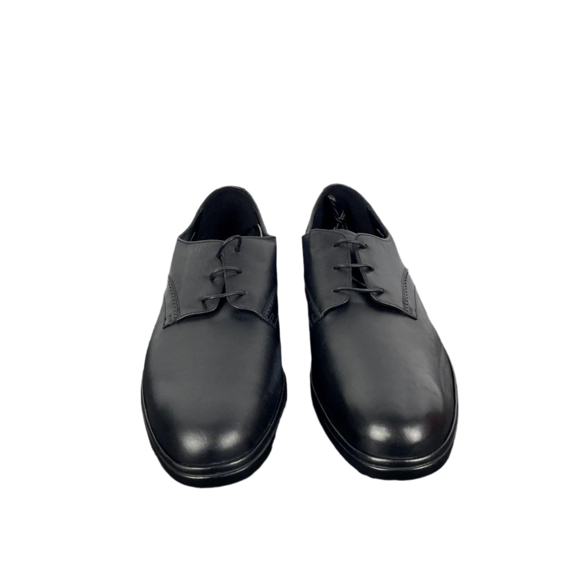Bally Mens Nelix Black Leather Plain Oxfords Shoes | Positivo Clothing