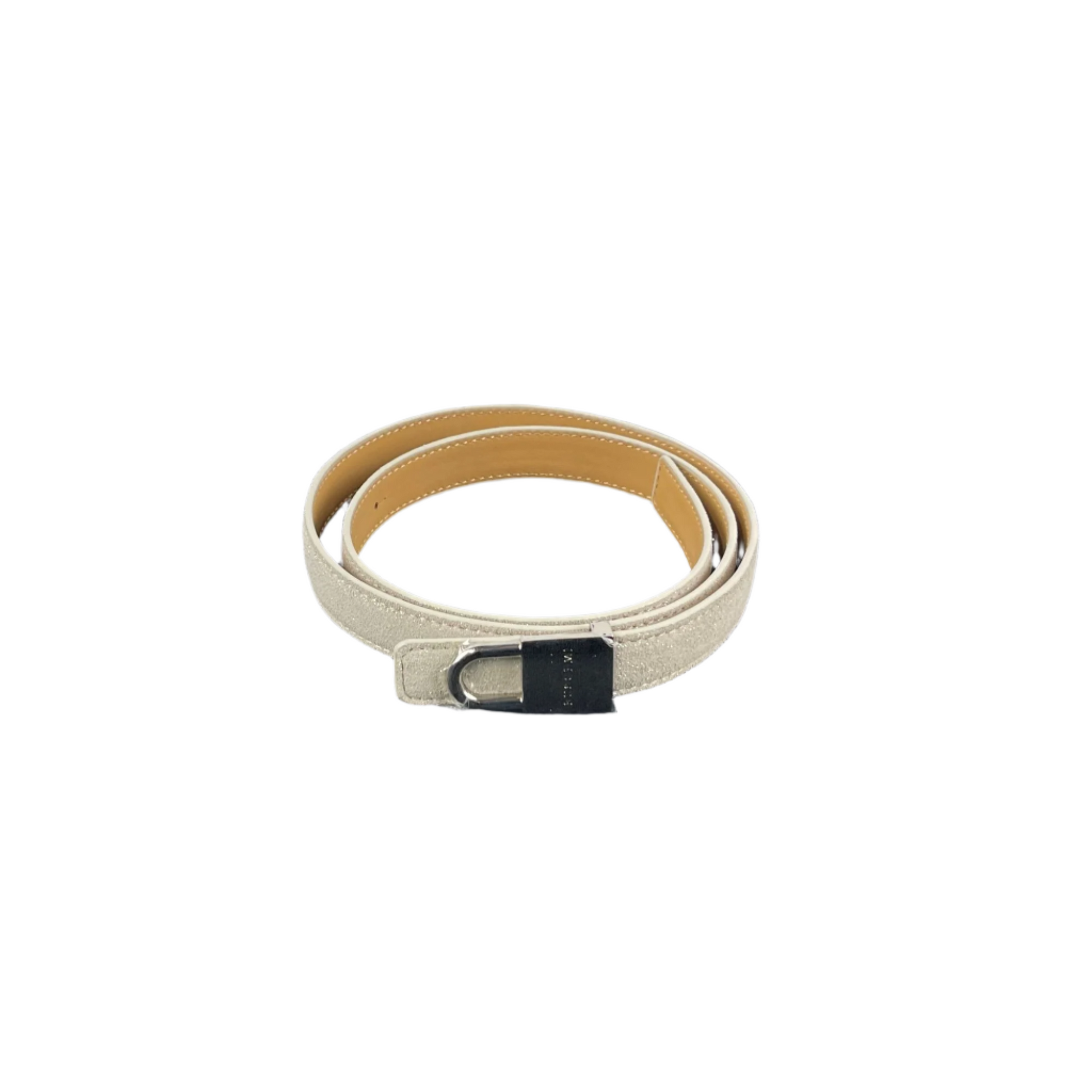 Buscemi Belt Skinny Gleam Grey Leather - Positivo Clothing