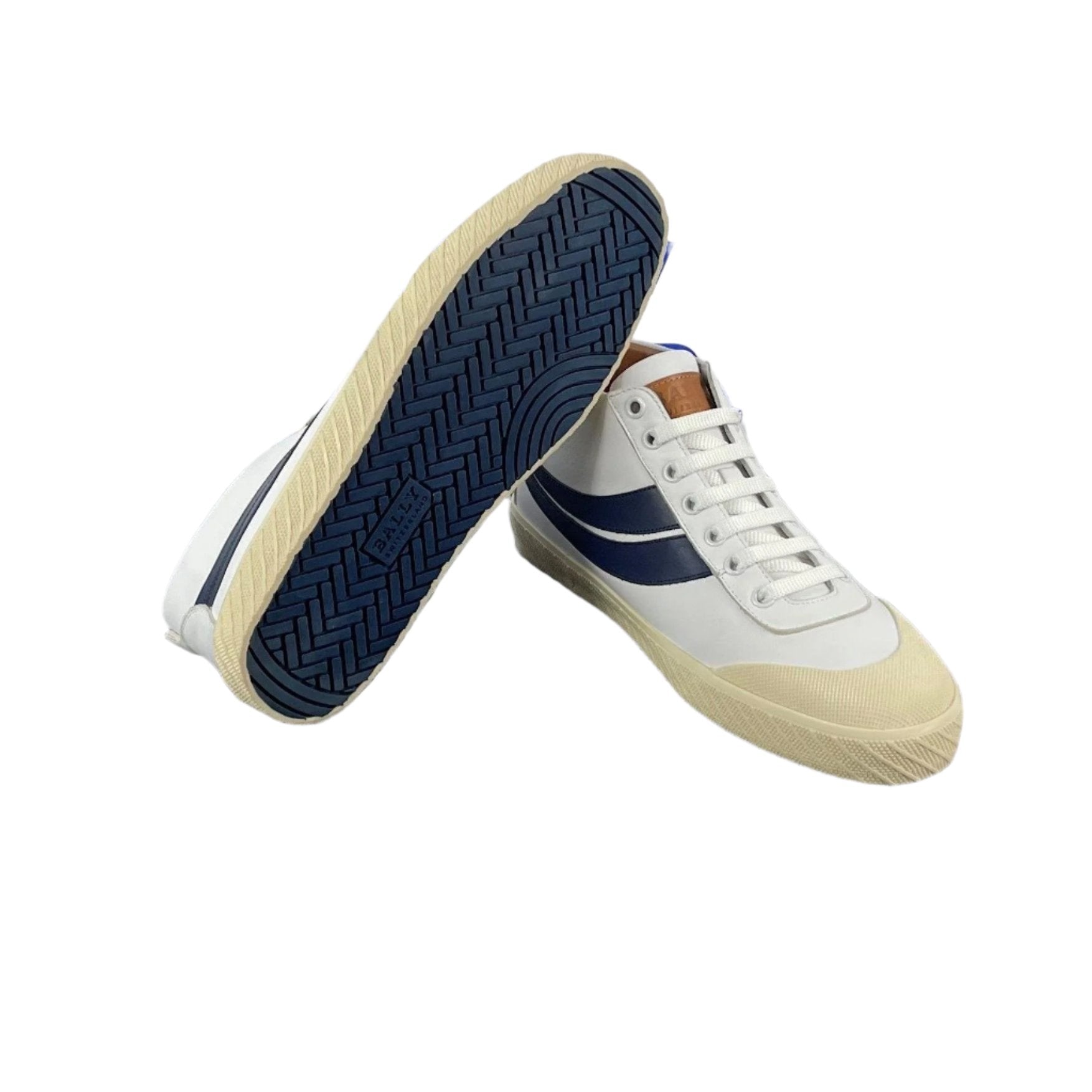 Bally Shetan White Leather Sneakers | Positivo Clothing