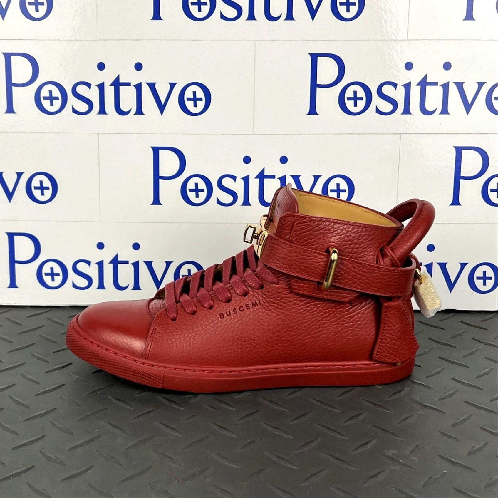 Buscemi 100MM Flat Guts/Guts Leather Sneakers | Positivo Clothing