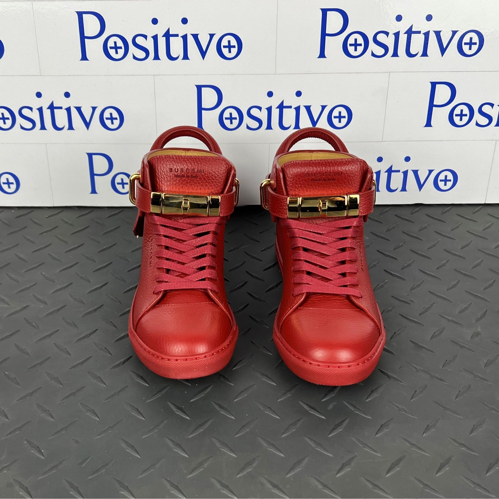Buscemi 100MM Flat Guts/Guts Leather Sneakers | Positivo Clothing