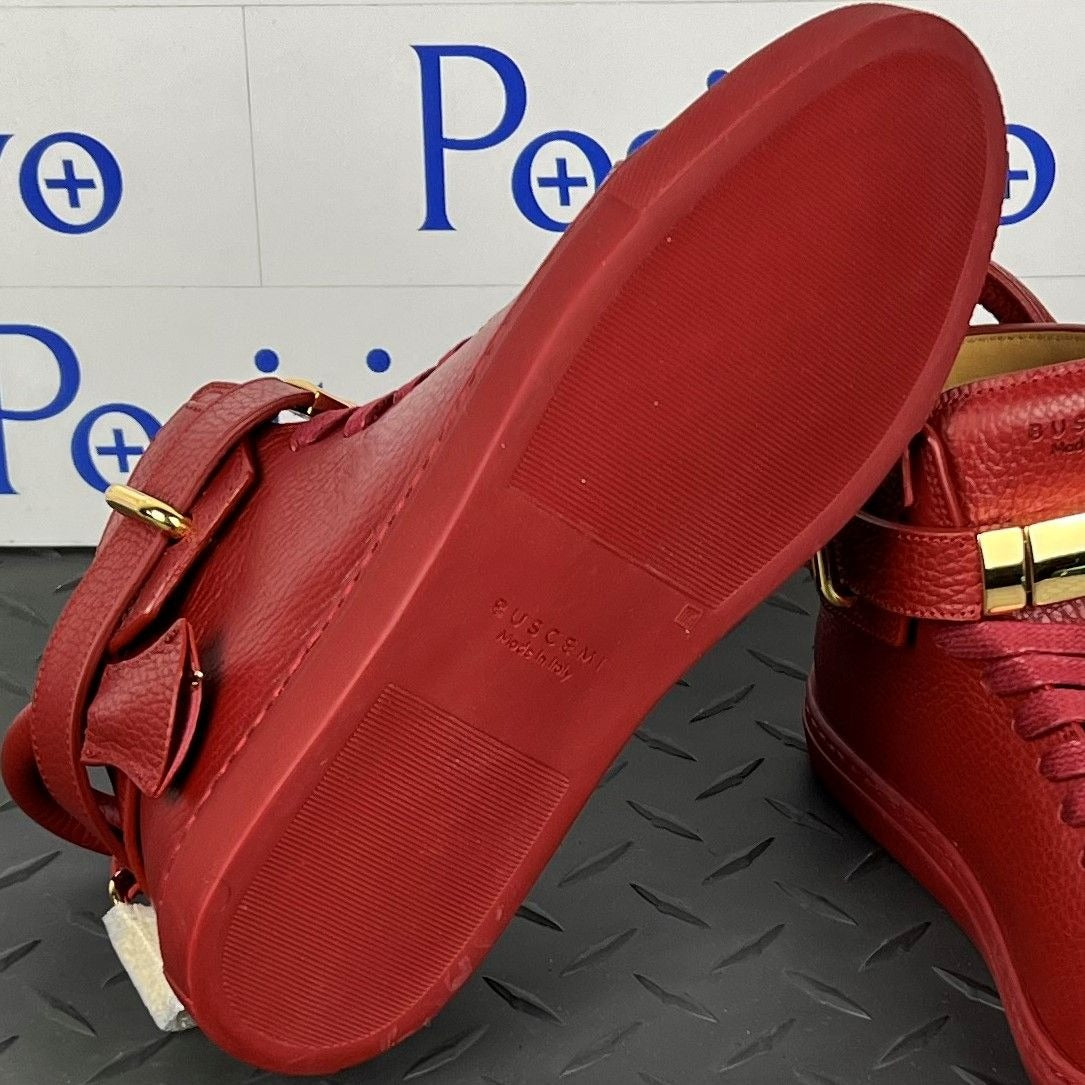 Buscemi 100MM Flat Guts/Guts Leather Sneakers | Positivo Clothing