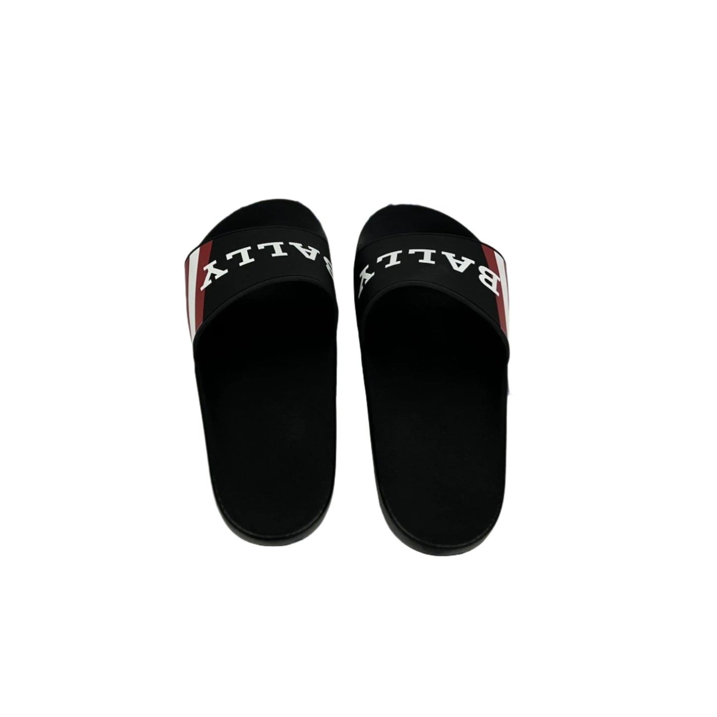 Bally Mens Simon Black Rubber Sandals | Positivo Clothing
