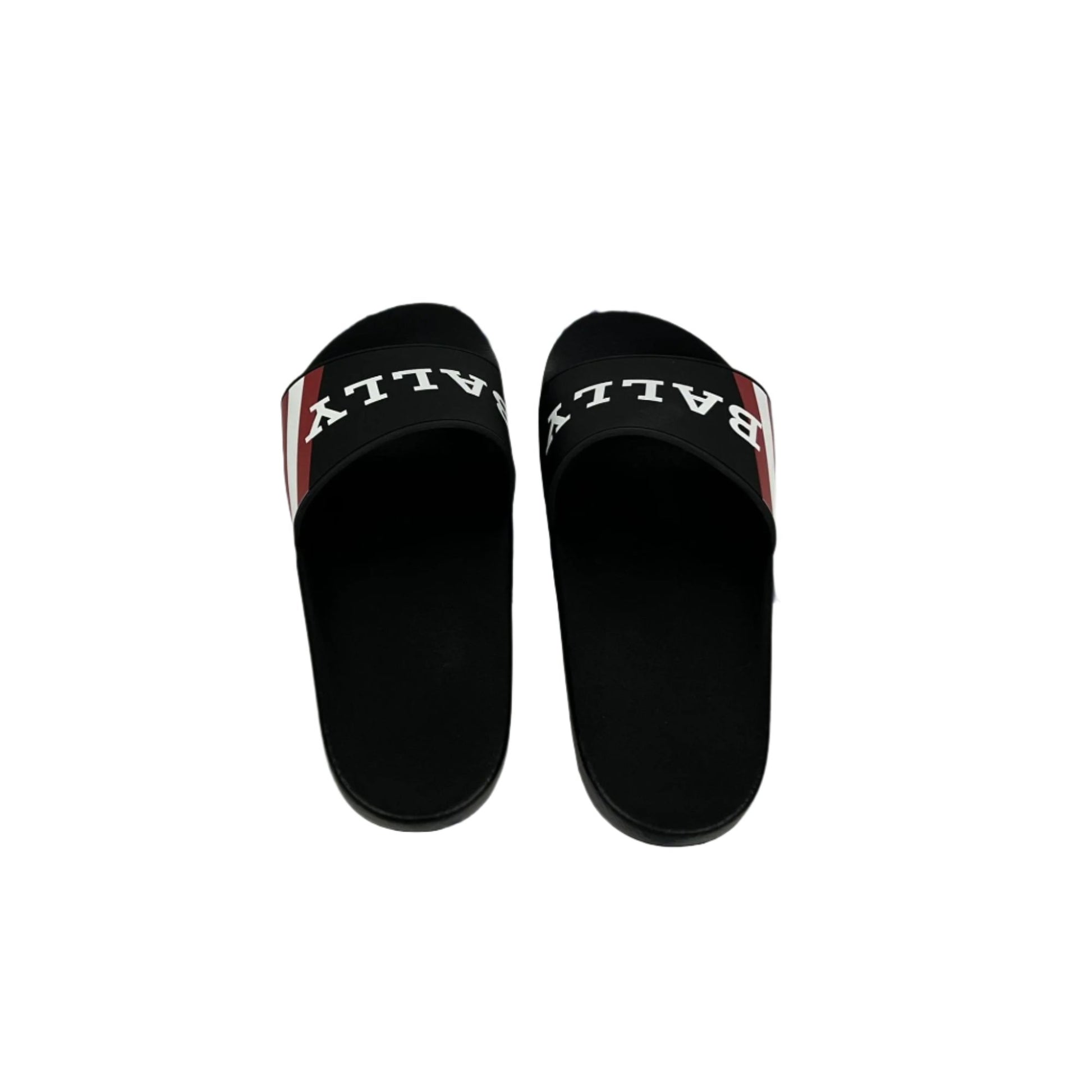 Bally Mens Simon Black Rubber Sandals | Positivo Clothing