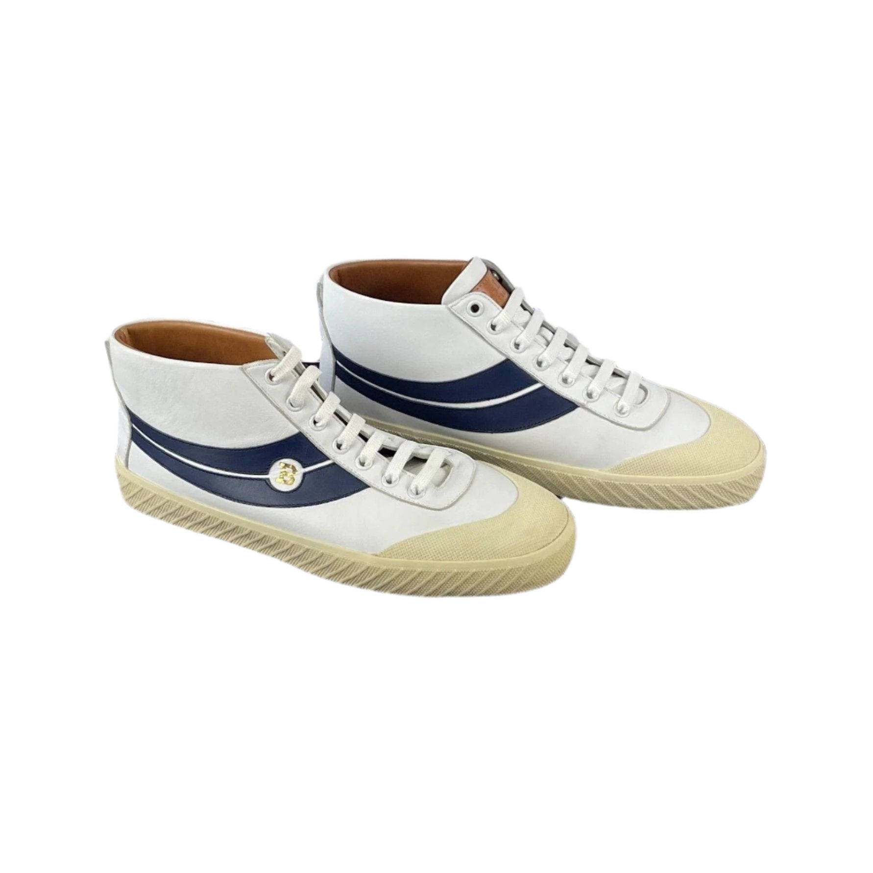Bally Shetan White Leather Sneakers | Positivo Clothing