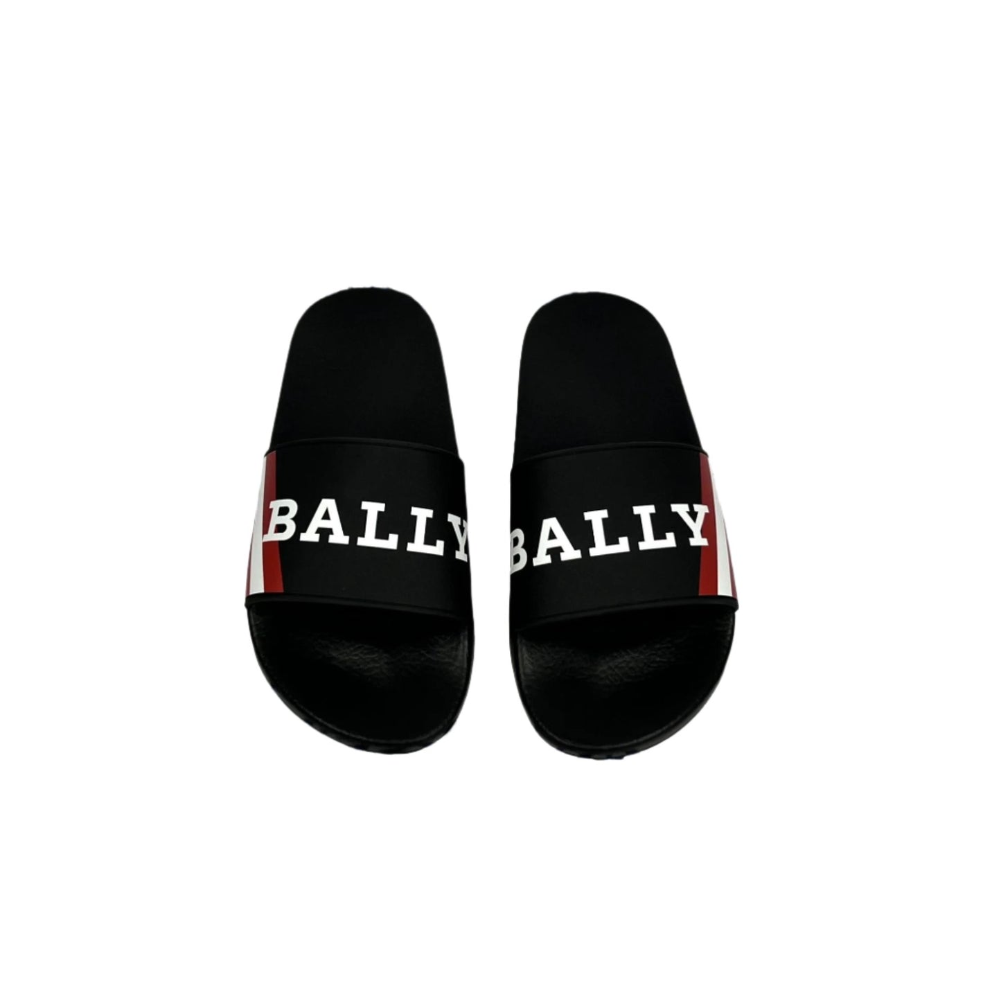 Bally Mens Simon Black Rubber Sandals | Positivo Clothing
