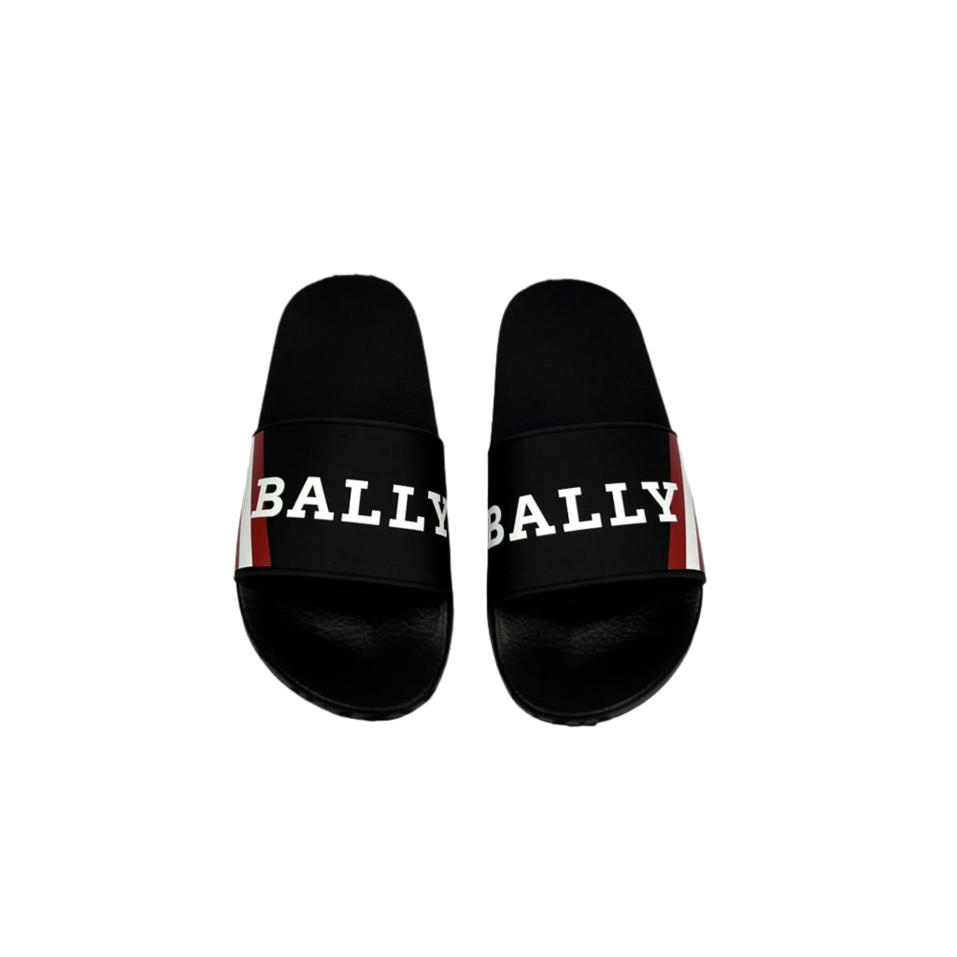 Bally Mens Simon Black Rubber Sandals | Positivo Clothing