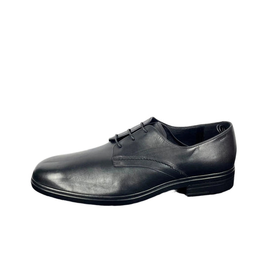 Bally Mens Nelix Black Leather Plain Oxfords Shoes | Positivo Clothing