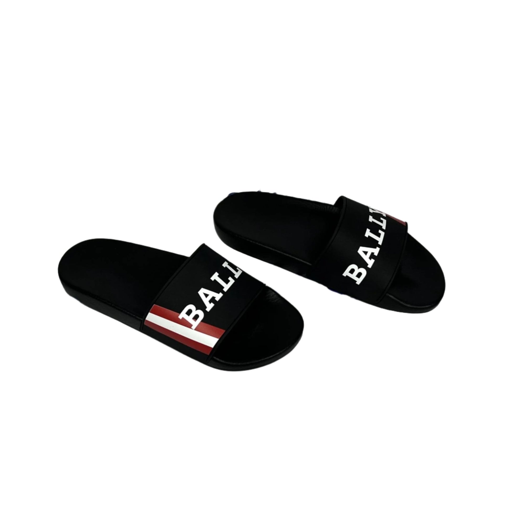Bally Mens Simon Black Rubber Sandals | Positivo Clothing