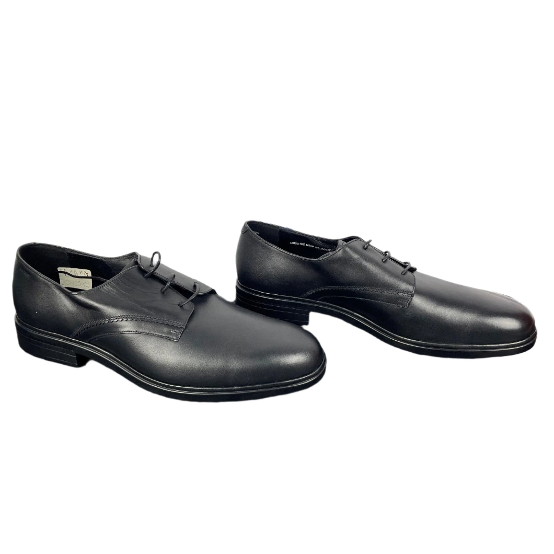 Bally Mens Nelix Black Leather Plain Oxfords Shoes | Positivo Clothing