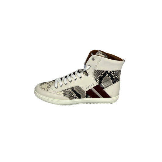 Bally Oldani White Leather High Top Sneakers | Positivo Clothing