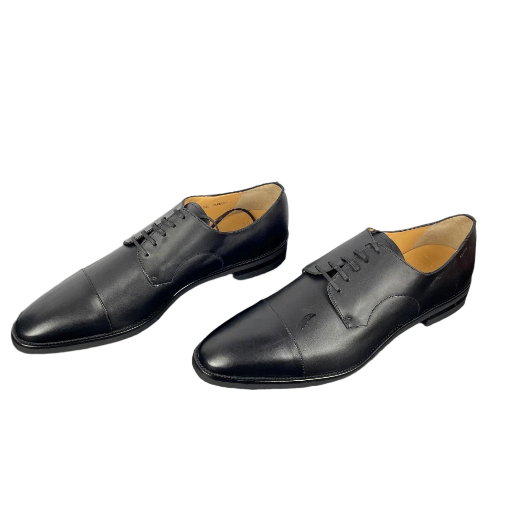 Bally Scrivian Black Leather Derby Shoes | Positivo Clothing