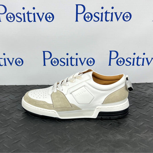 Buscemi Air Jon Low Vitello Off White Leather Sneakers | Positivo Clothing