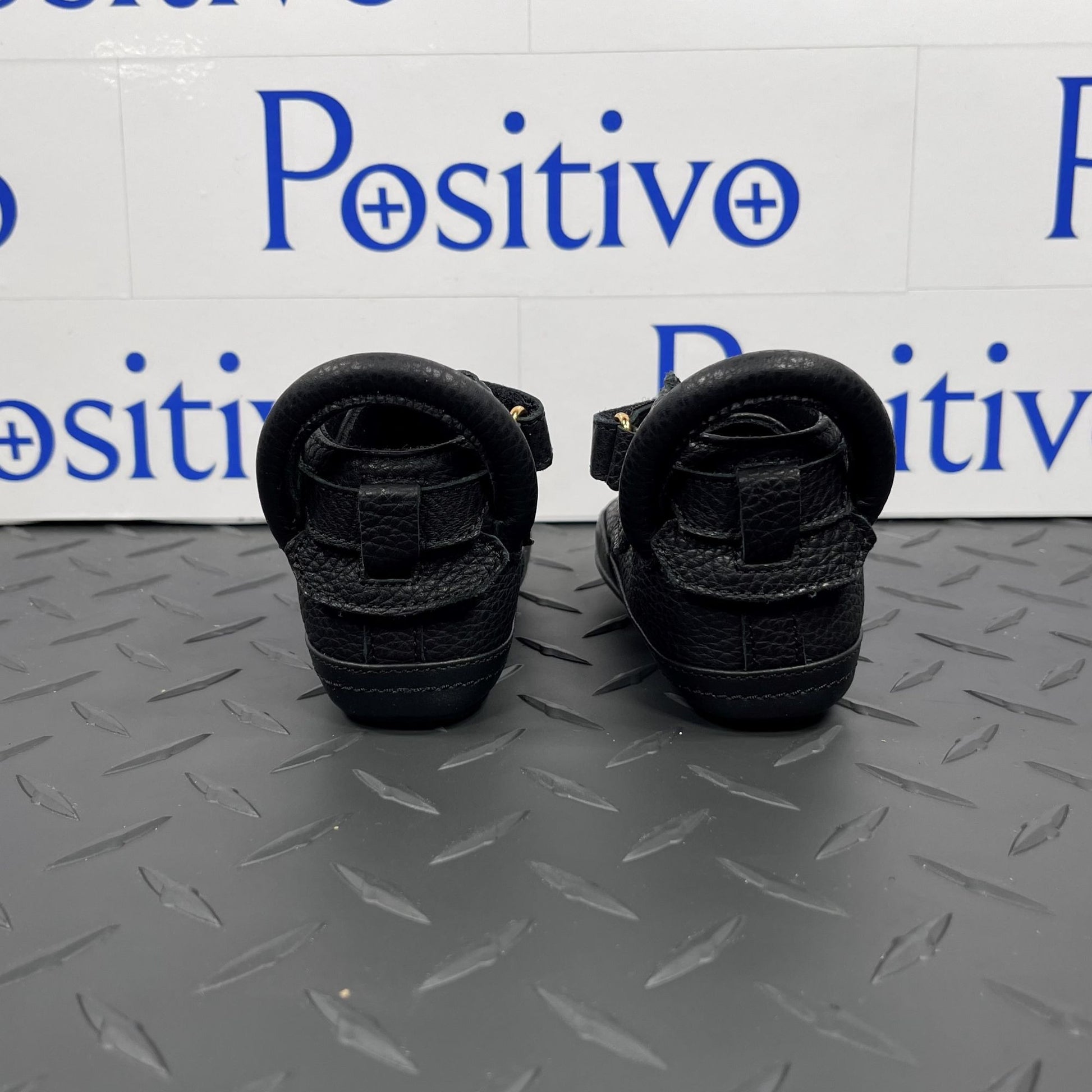 Buscemi 100MM Baby Alce Black Leather Sneakers | Positivo Clothing