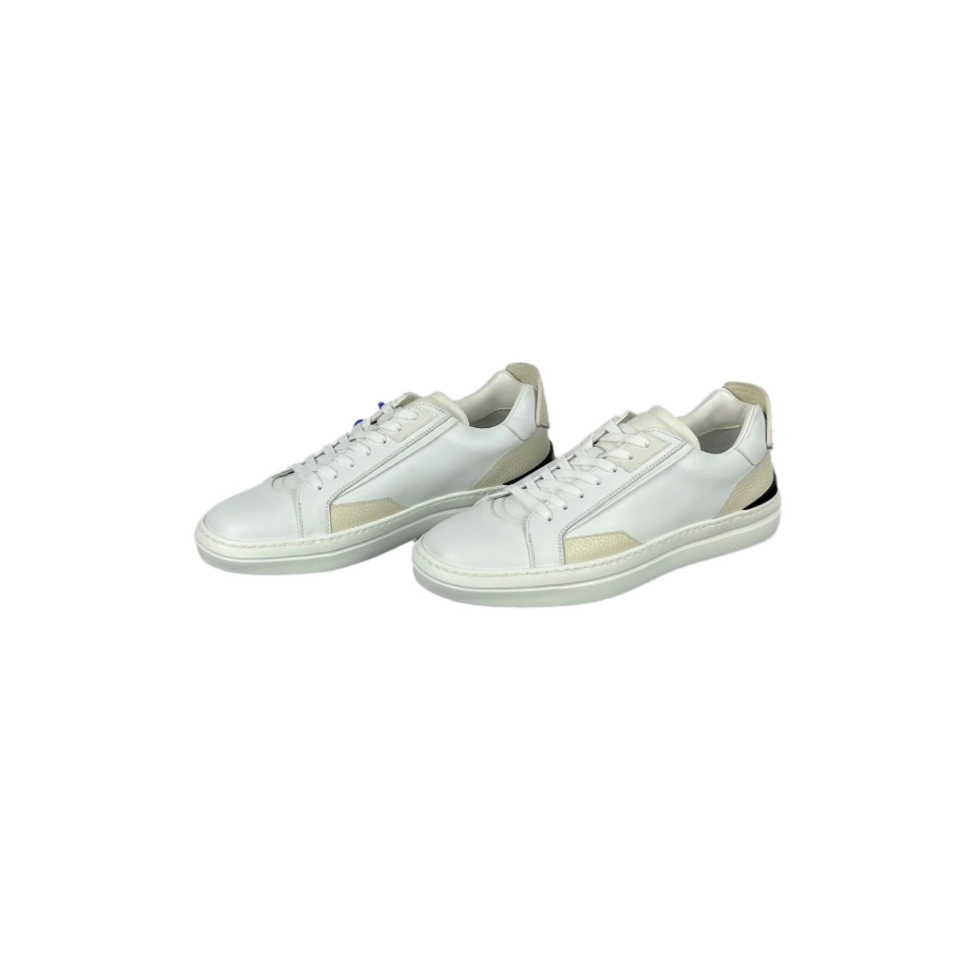Buscemi Mens Estra Off White Leather Sneakers SAMPLE | Positivo Clothing