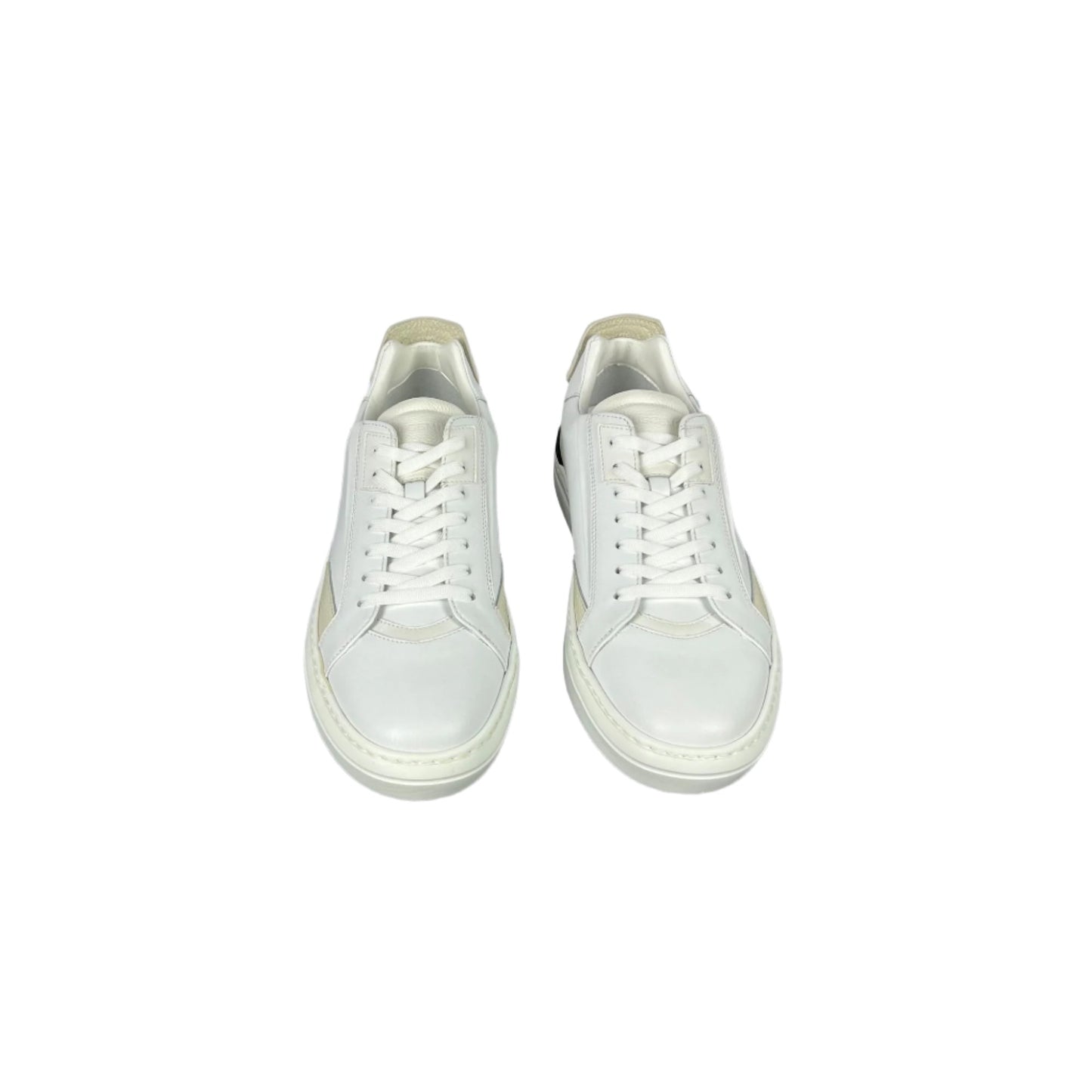 Buscemi Mens Estra Off White Leather Sneakers SAMPLE | Positivo Clothing
